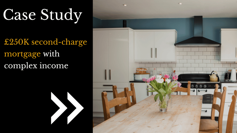 second-charge mortgage provided a flexible solution for homeowners needing £250k for renovations